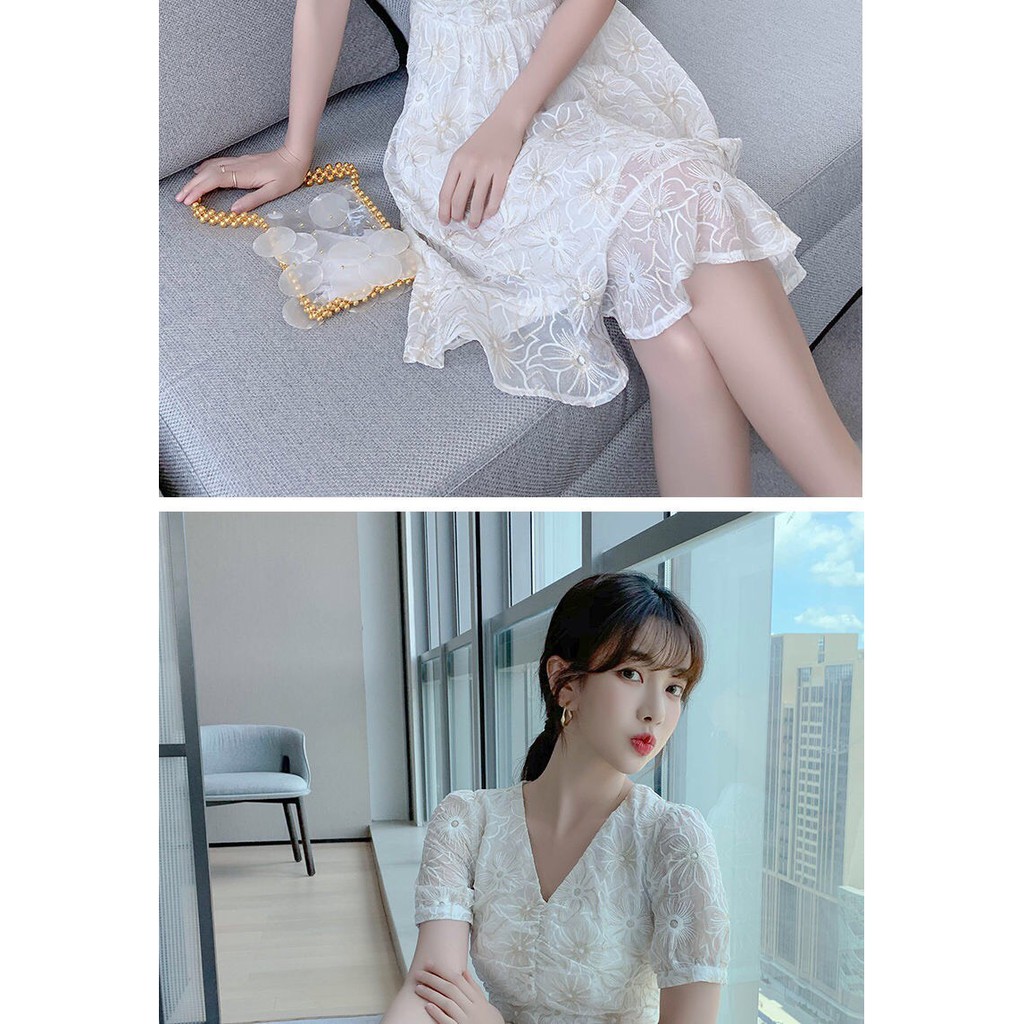 Đầm Hoa Thiết Kế Dáng Xòe Độc Đáo 🍁 𝓜𝓪̂̃𝓾 𝓗𝓞𝓣 🍁 Mang Phong Cách Thanh Lịch, Mới Lạ Dành Cho Nữ 2021 | BigBuy360 - bigbuy360.vn