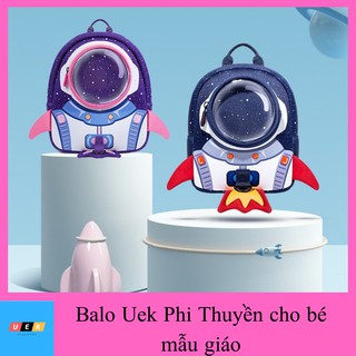 Balo Uek Phi thuyền dây dắt cho bé mẫu giáo, full hộp, tặng móc ví nhungnho298