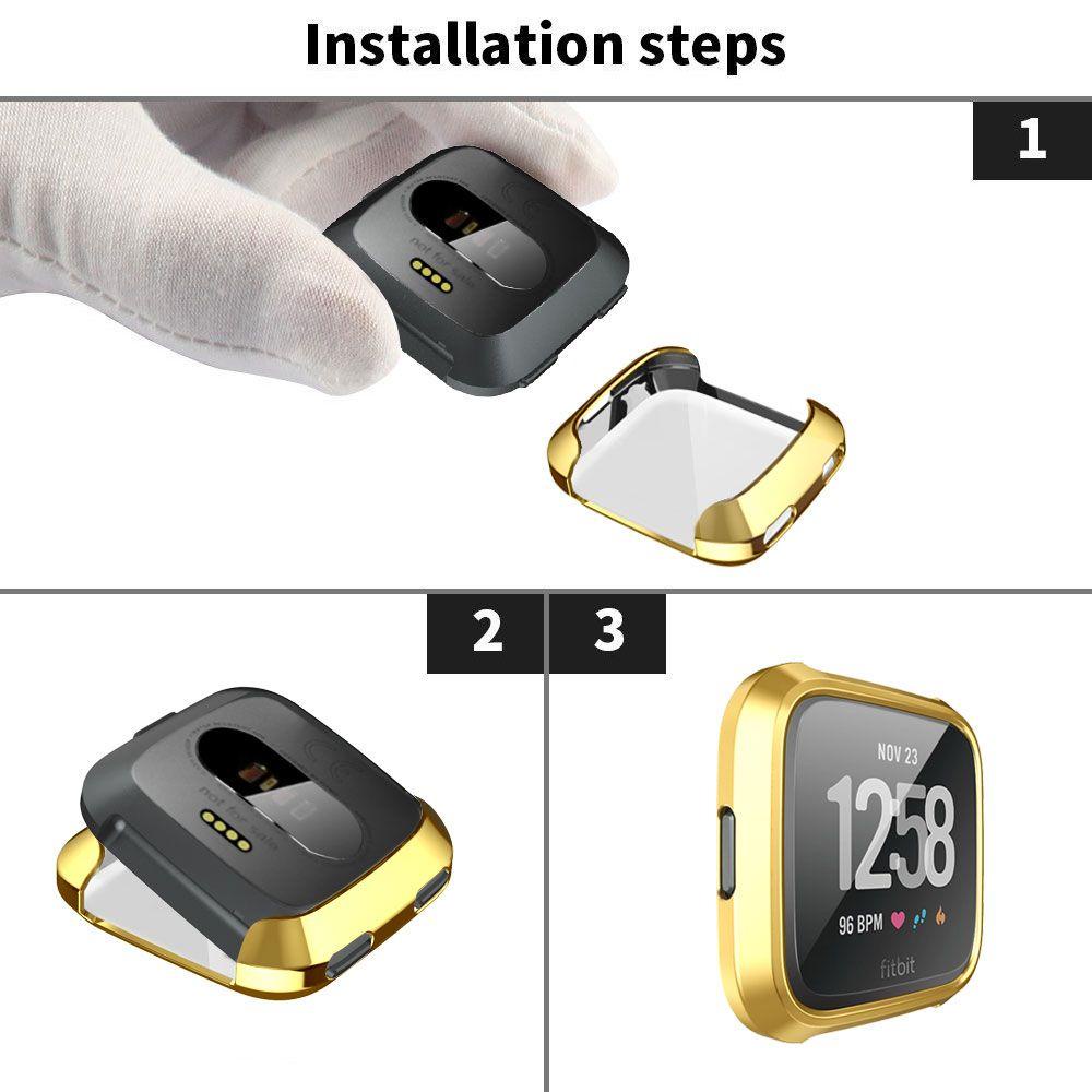 Ốp TPU Bảo Vệ Mặt Đồng Hồ Thông Minh Chống Trầy Xước Cho Fitbit Versa