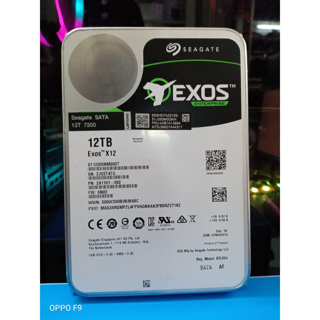 Ổ cứng HDD 3.5inch Seagate Exos 12Tb 14Tb Sata 3 7200 dòng 256Mb cache