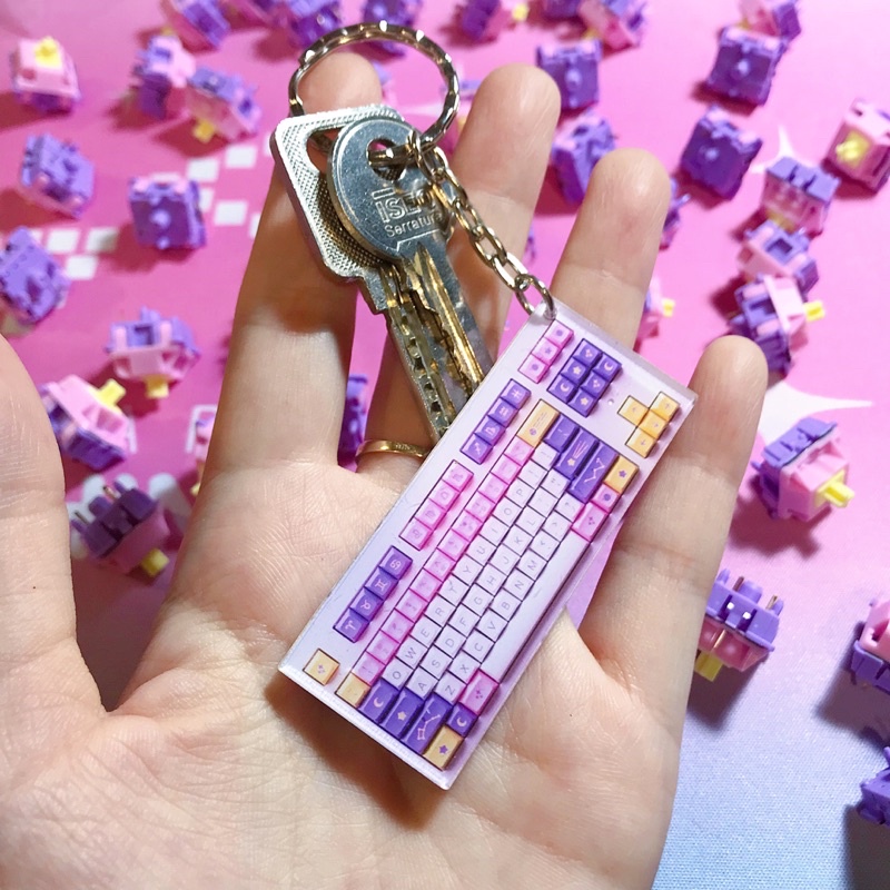 Móc chìa khoá hình Bàn Phím cute siêu độc đáo ✨⌨️ Móc Khoá Keyboard Keychain
