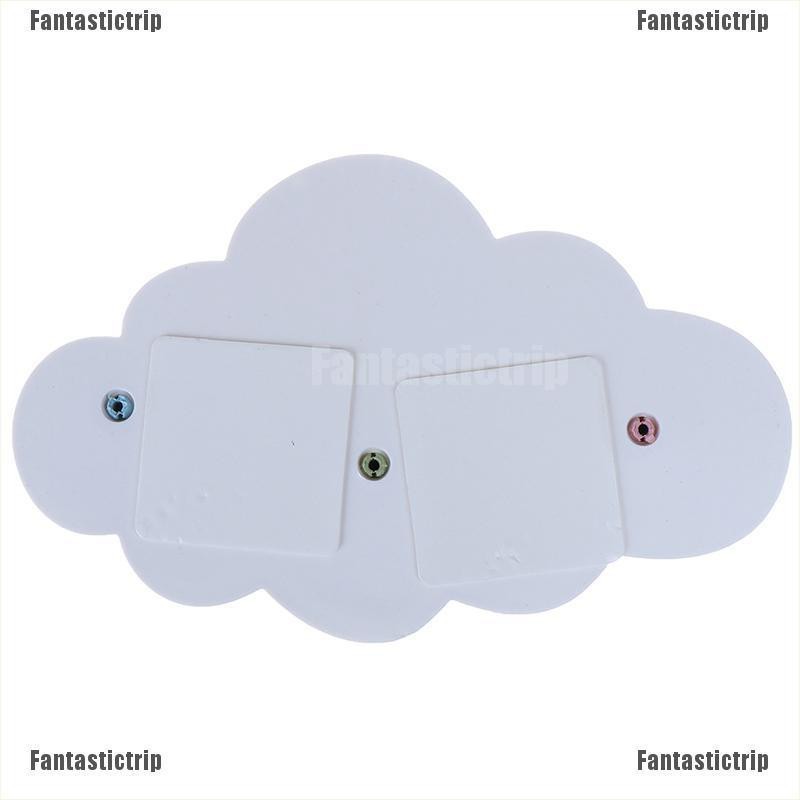 Fantastictrip Creative Star Moon Cloud Shape Nail-free Hat Clothes Hooks Shelf Hanging Hanger