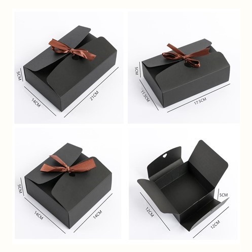 Hộp Giấy Kraft Đựng Bánh Kẹo Làm Thủ Công Nhiều Kích Thước