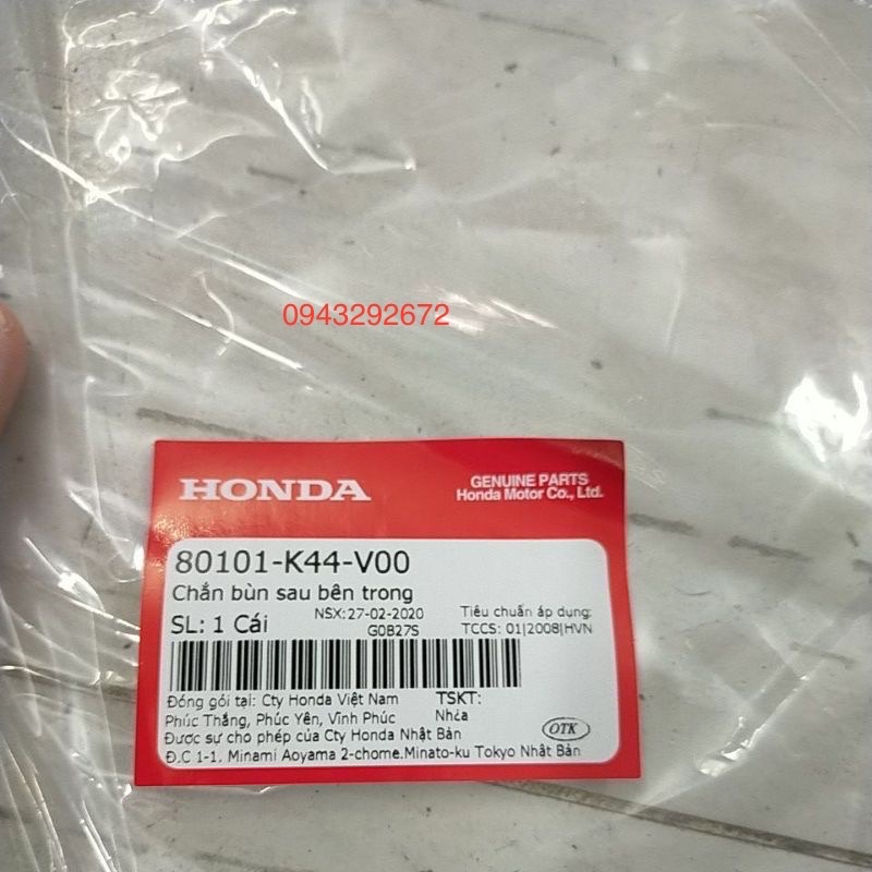 Chắn Bùn Gầm Bánh Xe Sau Honda Vision Mới