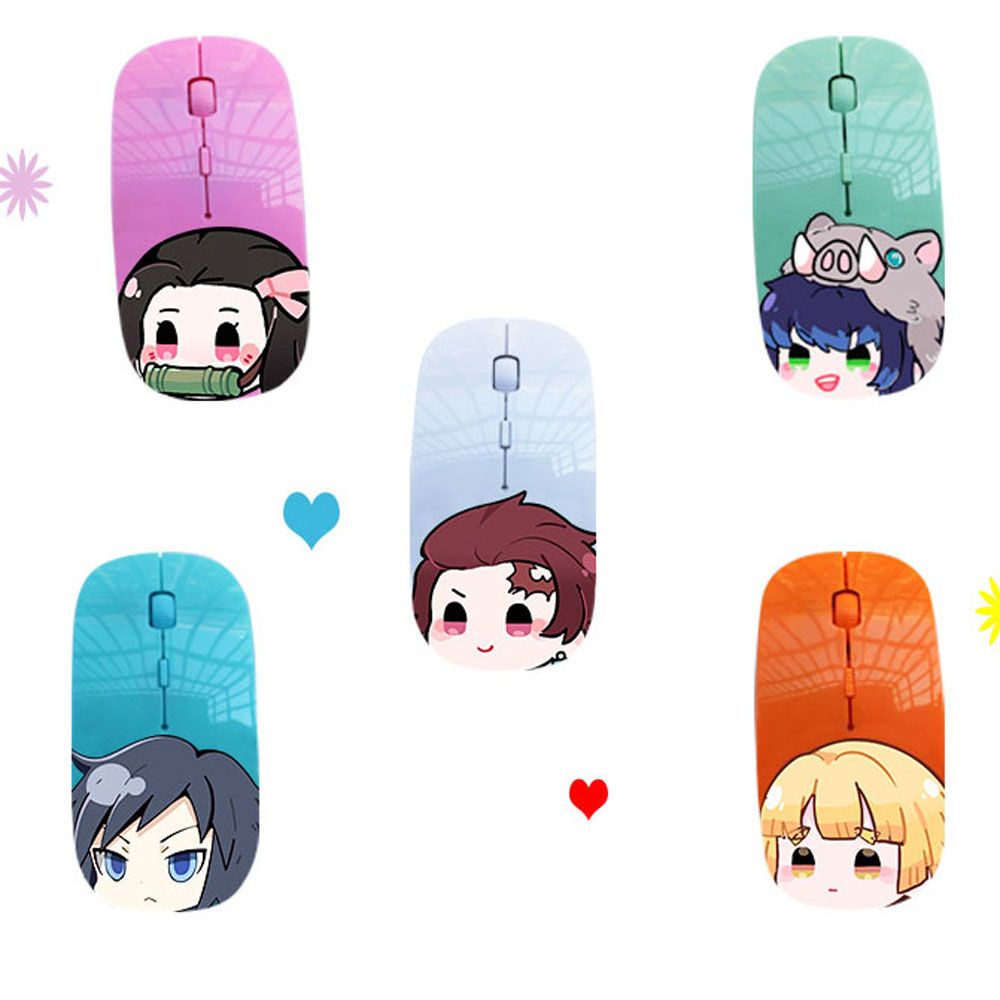 Chuột không dây Họa Tiết Hoạt Hình 3d Dễ Thương Bắt Mắt