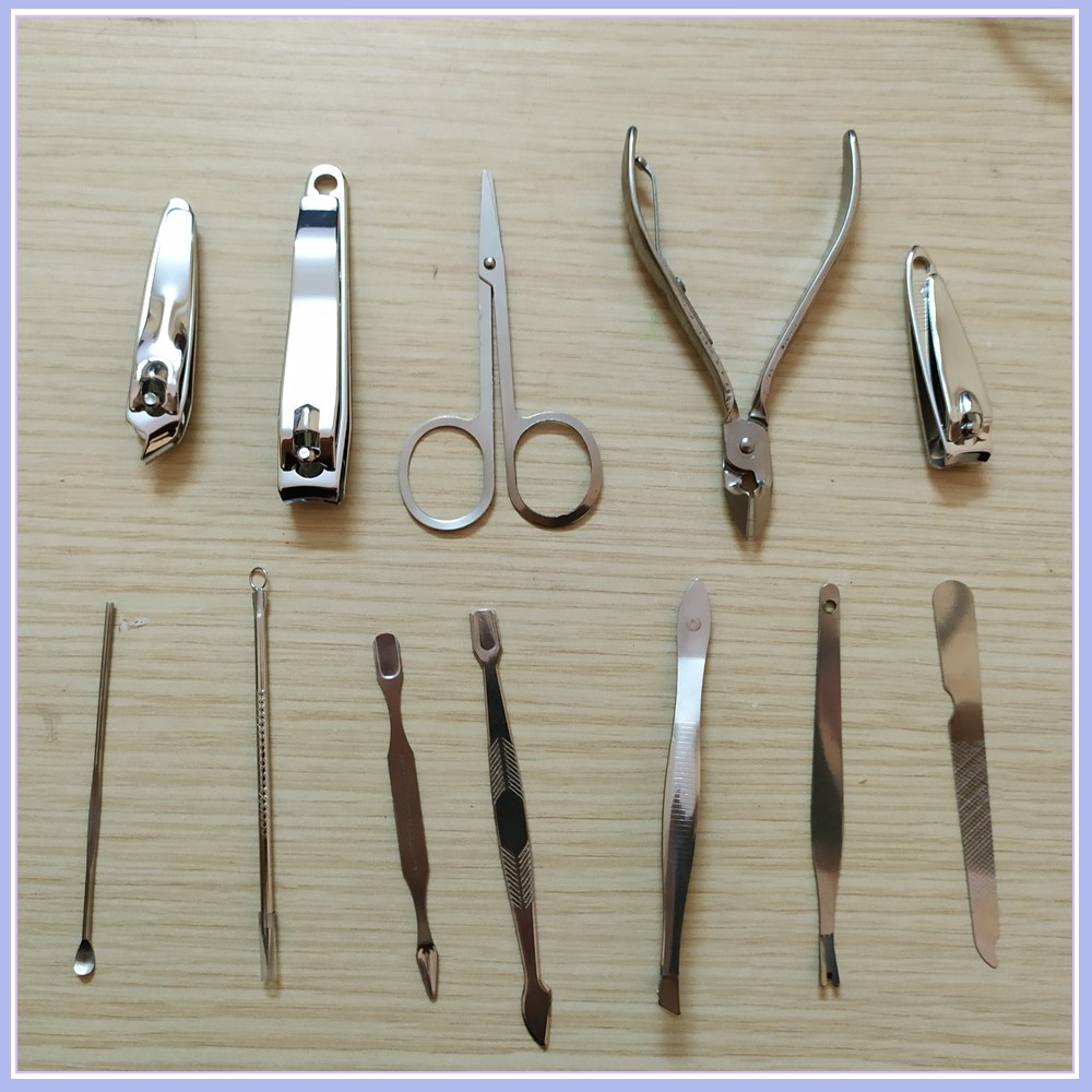 Bộ dụng cụ làm móng tay 12 món không gỉ