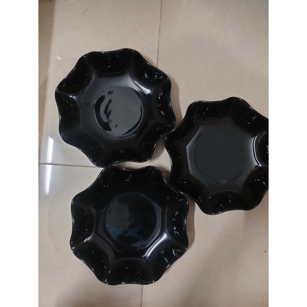 [Ảnh thật] Đĩa phíp tròn to nhựa 1277 hình hoa -supersale365