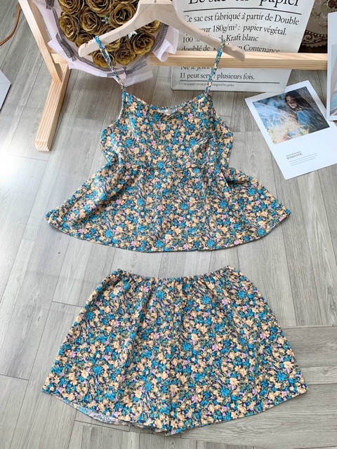 [Mã FAMANU82 giảm 10% đơn 0đ] Set bộ đồ ngủ hai dây hoa nhí thoáng mát dễ thương - ảnh thật họa tiết hoa ngẫu nhiên | BigBuy360 - bigbuy360.vn
