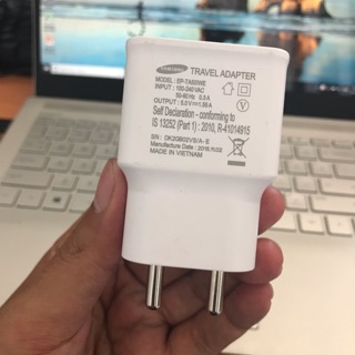 Cốc sạc Samsung chinh hãng 5v-1.55a