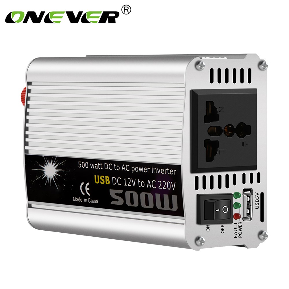 IN STOCK 500W Car Power Inverter Converter DC 12V to AC 220V Modified Sine Wave Power with USB