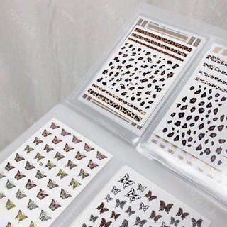 Sổ đựng sticker Nail trong suốt