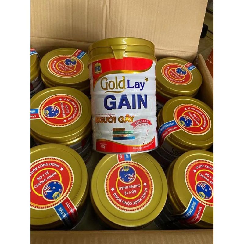 Sữa TĂNG CÂN dành cho người gầy Goldlay gain 900g