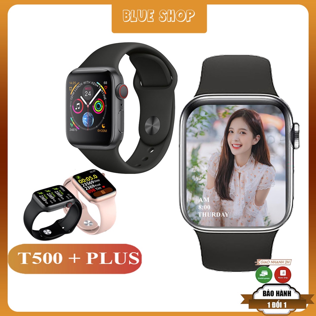 Đồng Hồ Thông Minh T500+ Plus Series 6, HW12,w26,Smart watch thông minh Nam Nữ Định Vị + Nghe Gọi ,Smartwatch,t500 plus