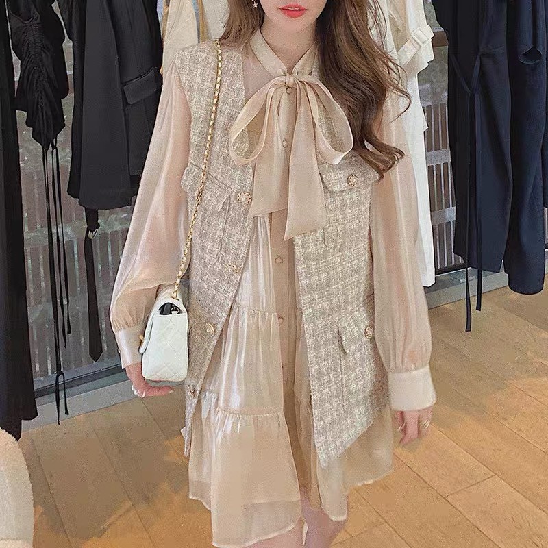Váy ulzzang khuy ngọc babydoll cao cấp - M18 - bluegirl - [Mã SKAMCLU10 giảm 7% tối đa 20K] | BigBuy360 - bigbuy360.vn