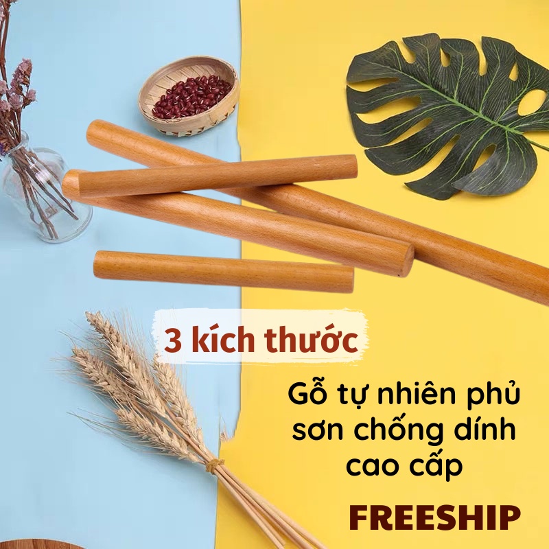 Cây Cán Bột, Cây Lăn Bột Bọc Sơn Chống Thấm, Chống Dính Cao Cấp - KHO GIA DỤNG TRẦN PHÚ