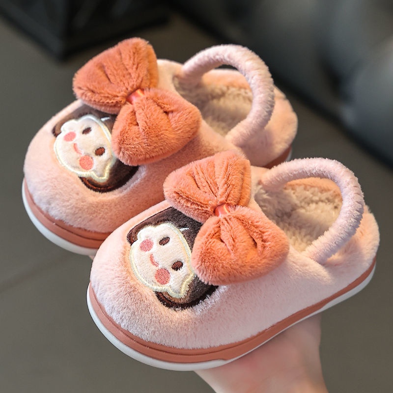 Dép Bông Đi Trong Nhà Chống Trượt Thiết Kế Mới Thời Trang 2022 Dành Cho Bé