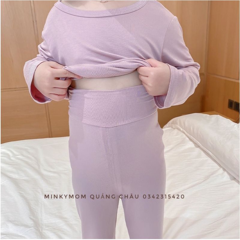 [Màu 7-12] - Bộ Dài Tay Thun Lạnh Nằm Điều Hoà MINKYMOM QUẢNG CHÂU