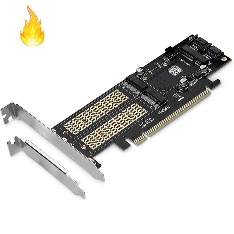 Thẻ chuyển đổi 3 trong 1 NGFF Msata SSD dành cho 2280 / 2260
