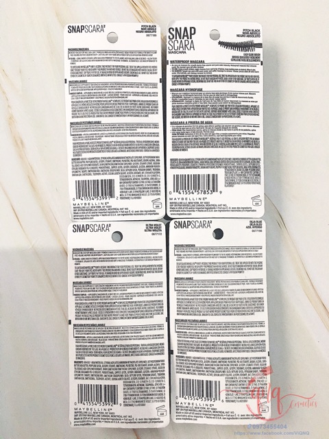 Mascara - Chuốt mi Maybelline Snapscara  - USA
