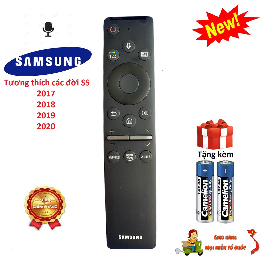 Điều khiển tivi Samsung giọng nói dùng chung các đời 2017,18,19,20 - Chính hãng Made in Việt Nam [ BH 3 tháng ]