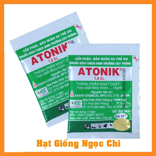 Thuốc Atonik và Chế phẩm Gen Lành Tính Kích Thích Tăng Trưởng Rễ, Kích Thích Nảy Mầm