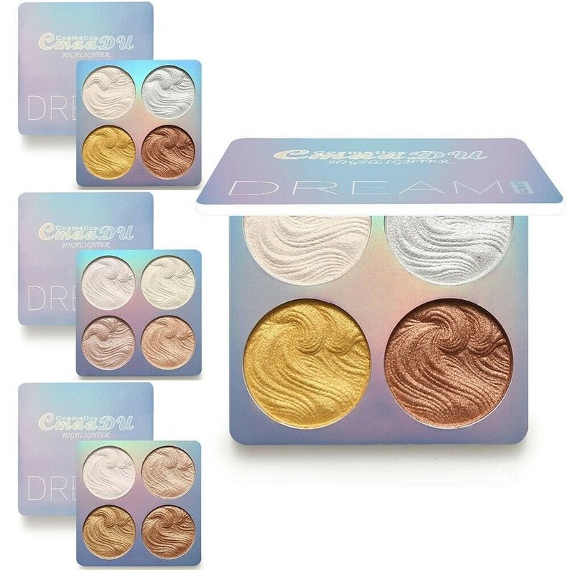 (hàng Mới Về) Bảng Phấn Bắt Sáng 4 Màu Lấp Lánh Trang Điểm Nổi Bật | BigBuy360 - bigbuy360.vn