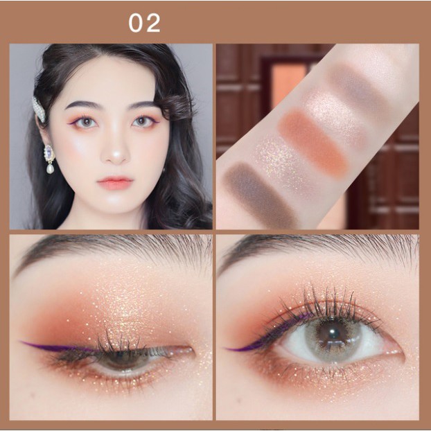Bảng phấn mắt cao cấp NOVO EYE SHADOW 6 màu - Phấn mắt không trôi nội địa Trung mã NV5394 | BigBuy360 - bigbuy360.vn