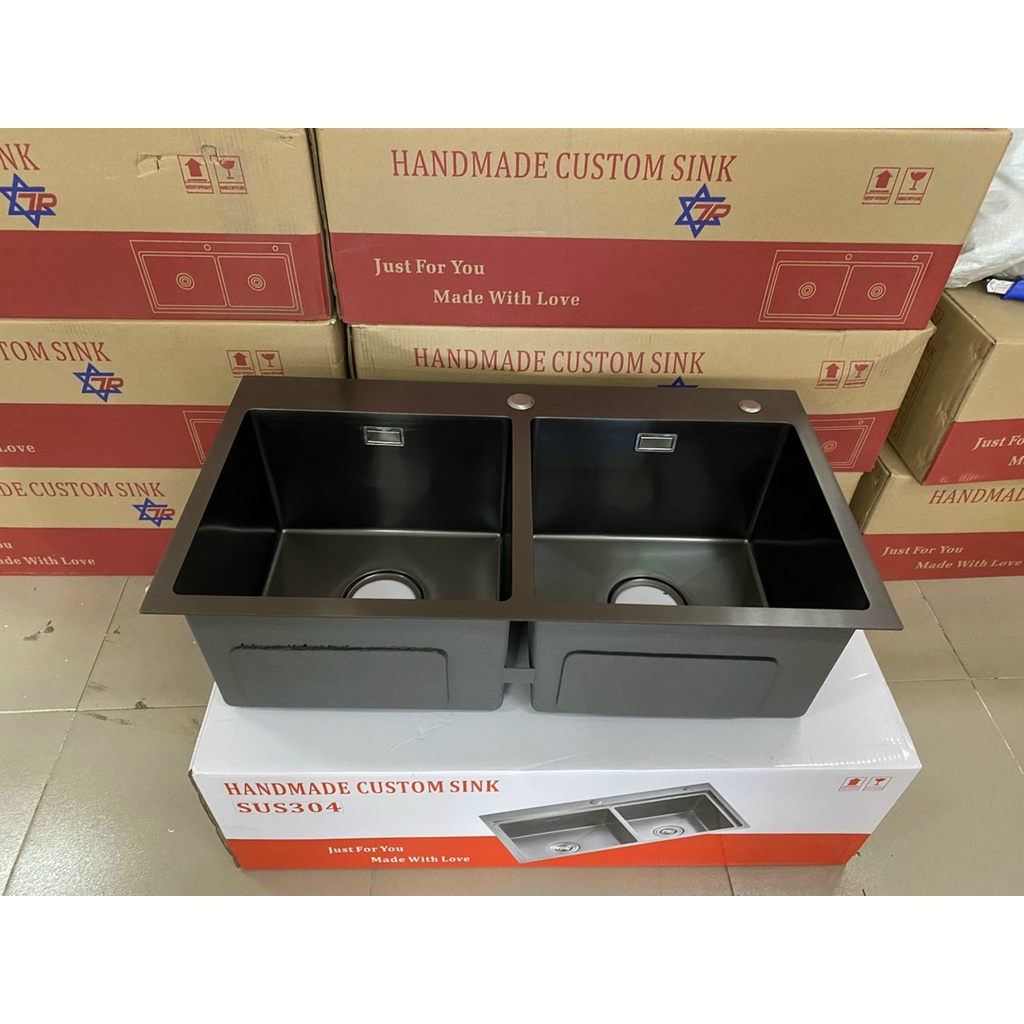 Chậu đúc inox 304 💥Hàng cao cấp💥 siêu dày, siêu bóng, chống ồn