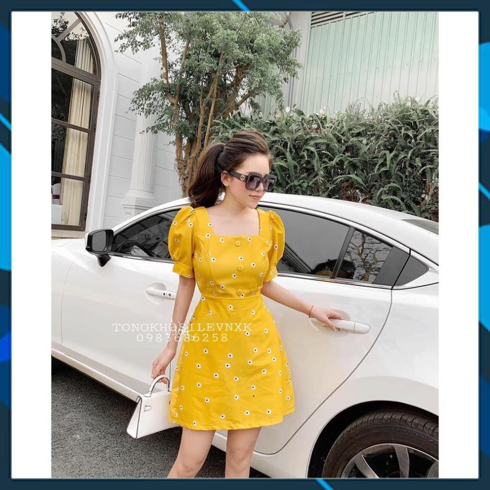 👚 VÁY HOA CÚC VÀNG ULZZANG CHẤT ĐŨI ĐẸP - (Sp sẵn)