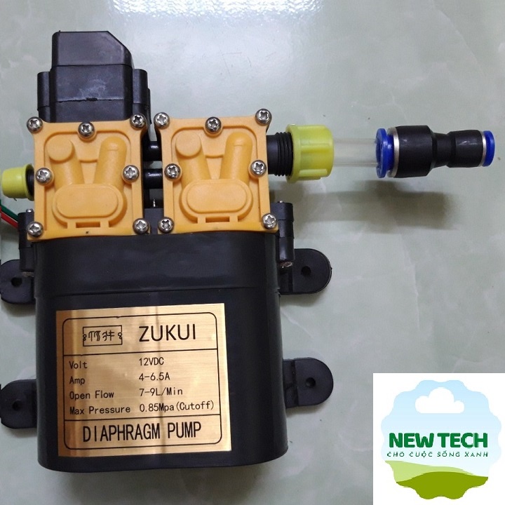 MÁY BƠM ĐÔI MINI 12V 150W ZUKUI KÈM NGUỒN TỔ ONG 12V 10A