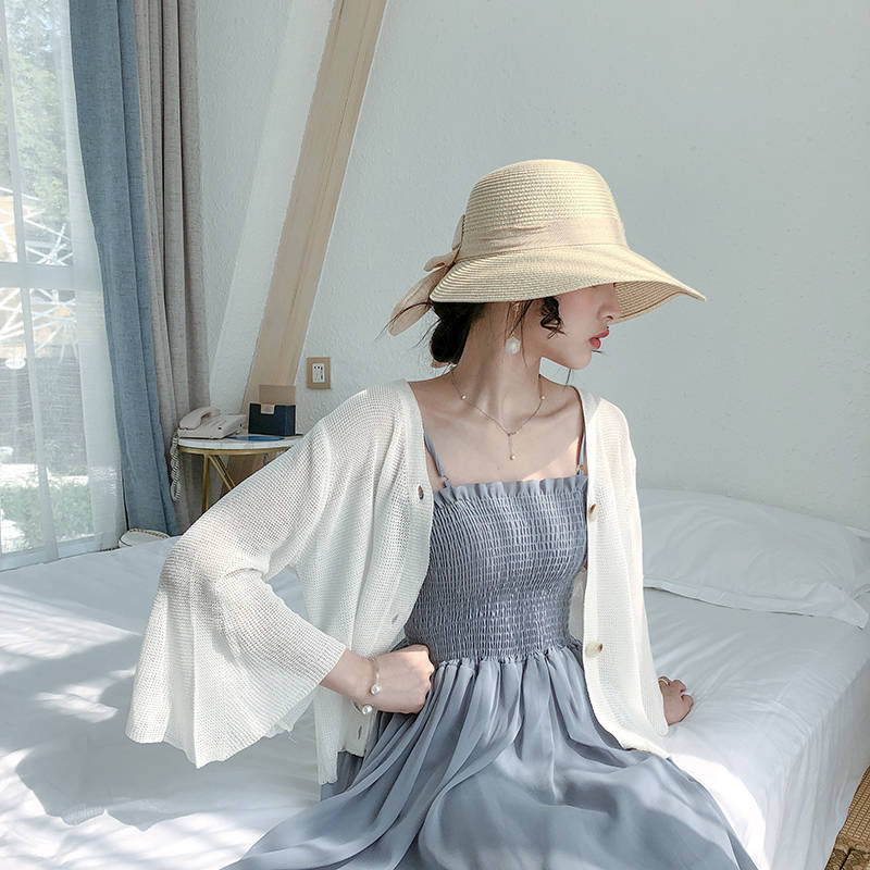 Đầm hai dây bằng vải voan thời trang dành cho nữ