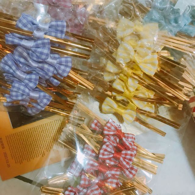 Set 20 chiếc dây kẽm nơ caro/chữ