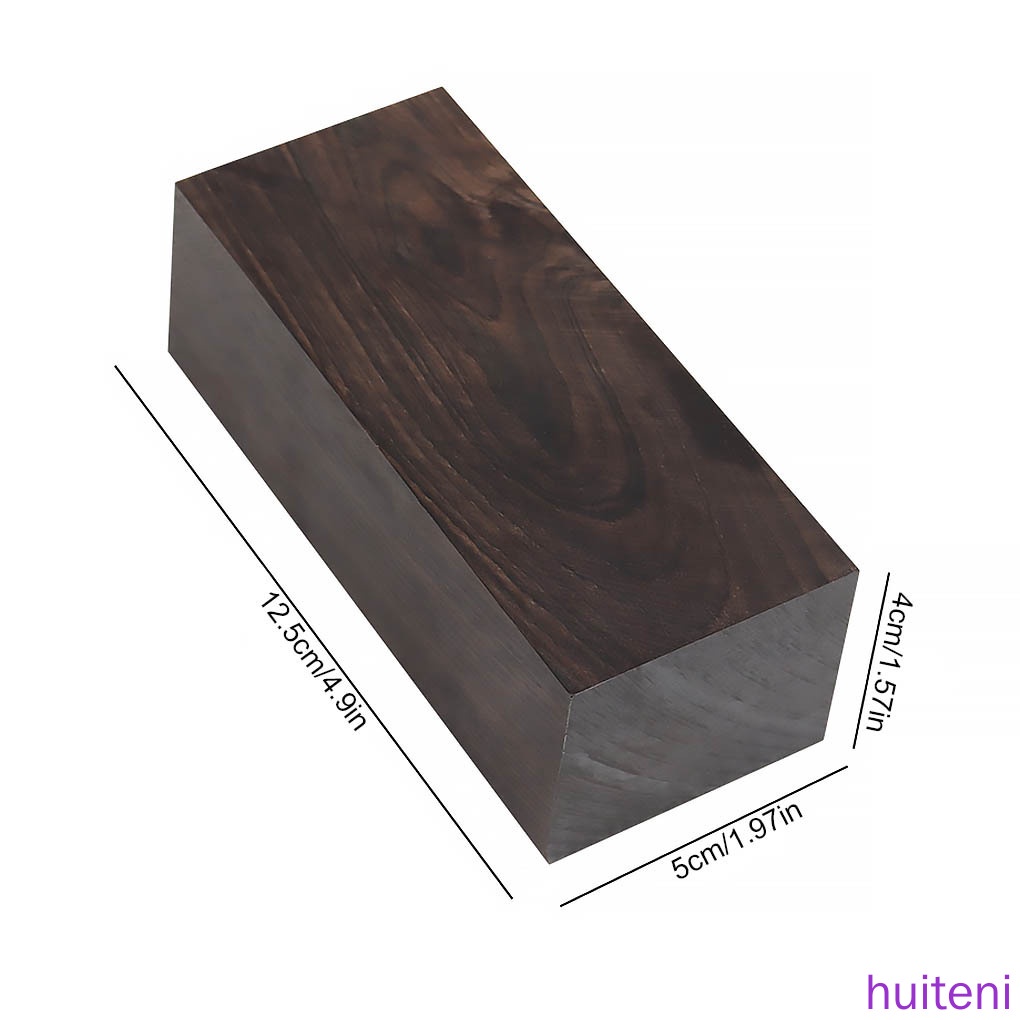 Khối gỗ mun màu đen dùng điêu khắc thủ công