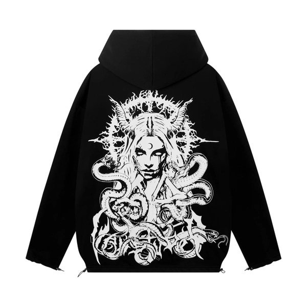 Áo hoodie VAH Princess dây rút form rộng unisex nam nữ full tag Thời trang Unisex HCM VAH07