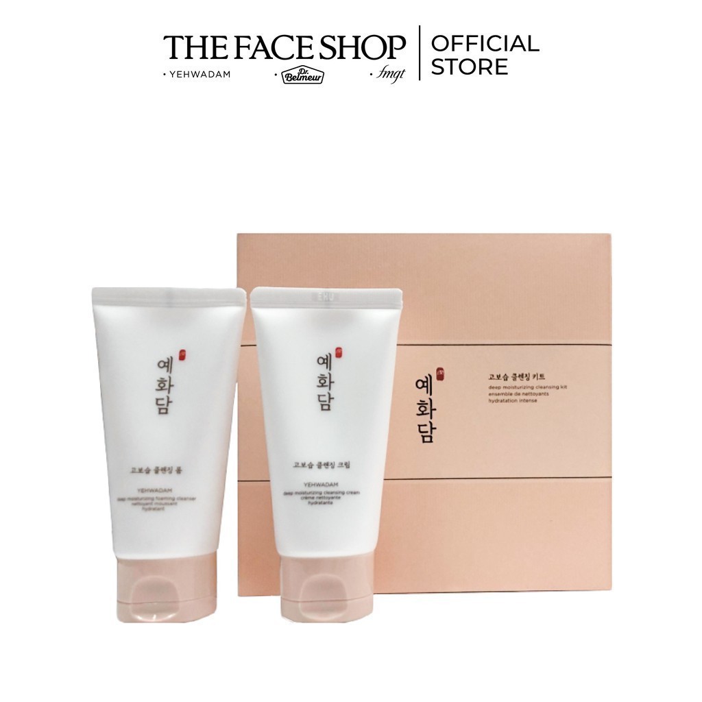 [Hàng tặng](HSD-01/04/23) Bộ Sản Phẩm Làm Sạch Sâu TheFaceShop Yehwadam Deep Moisturizing Cleansing Kit