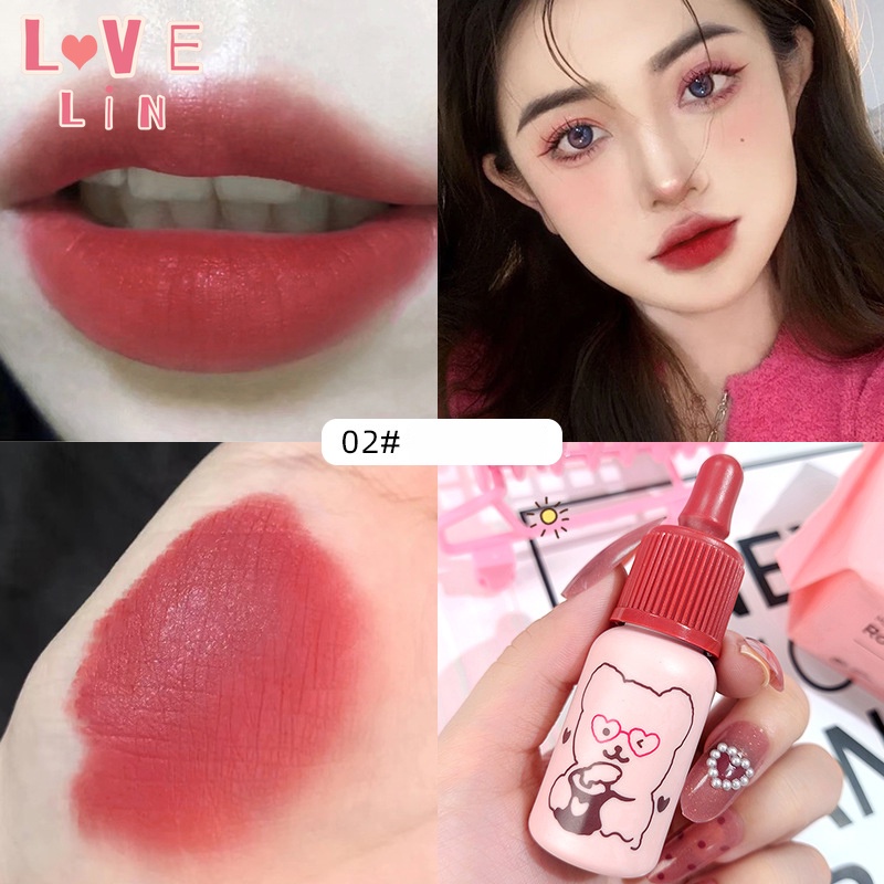 [Lovelin] Ins Son Kem Lì Tông Đỏ Với Các Mẫu Son Trắng niche Không Phai Màu Và Không Dính Cốc Cho Học Sinh