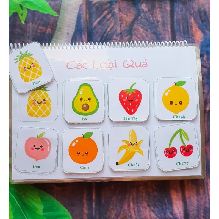 Bộ Học Liệu Montessori Bóc Dán Thông Minh Chủ Đề Tiếng Việt Ngộ Nghĩnh Cho Bé 1+