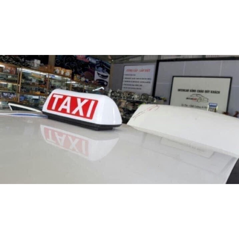Mào taxi đế hút nam châm có đèn led gắn nóc ô tô
