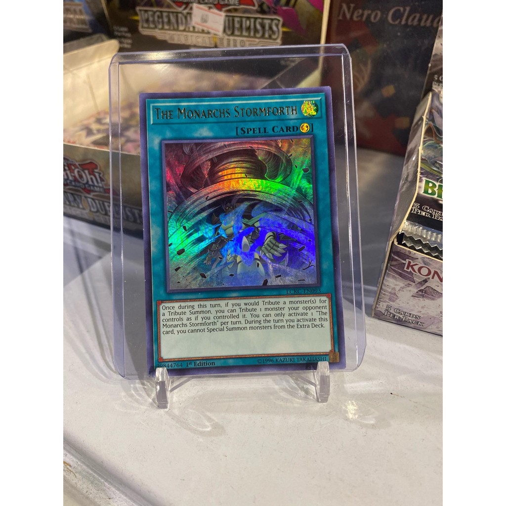 Lá bài thẻ bài Yugioh The Monarchs Stormforth – Ultra Rare - Tặng bọc bài nhựa bảo quản