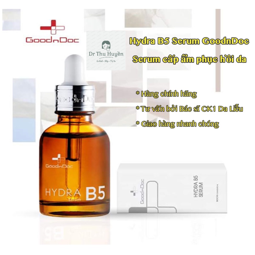 Serum Goodndoc Hydra B5 💖 Serum dưỡng ẩm, cấp ẩm phục hồi da & bảo vệ da dưới tác động ánh nắng