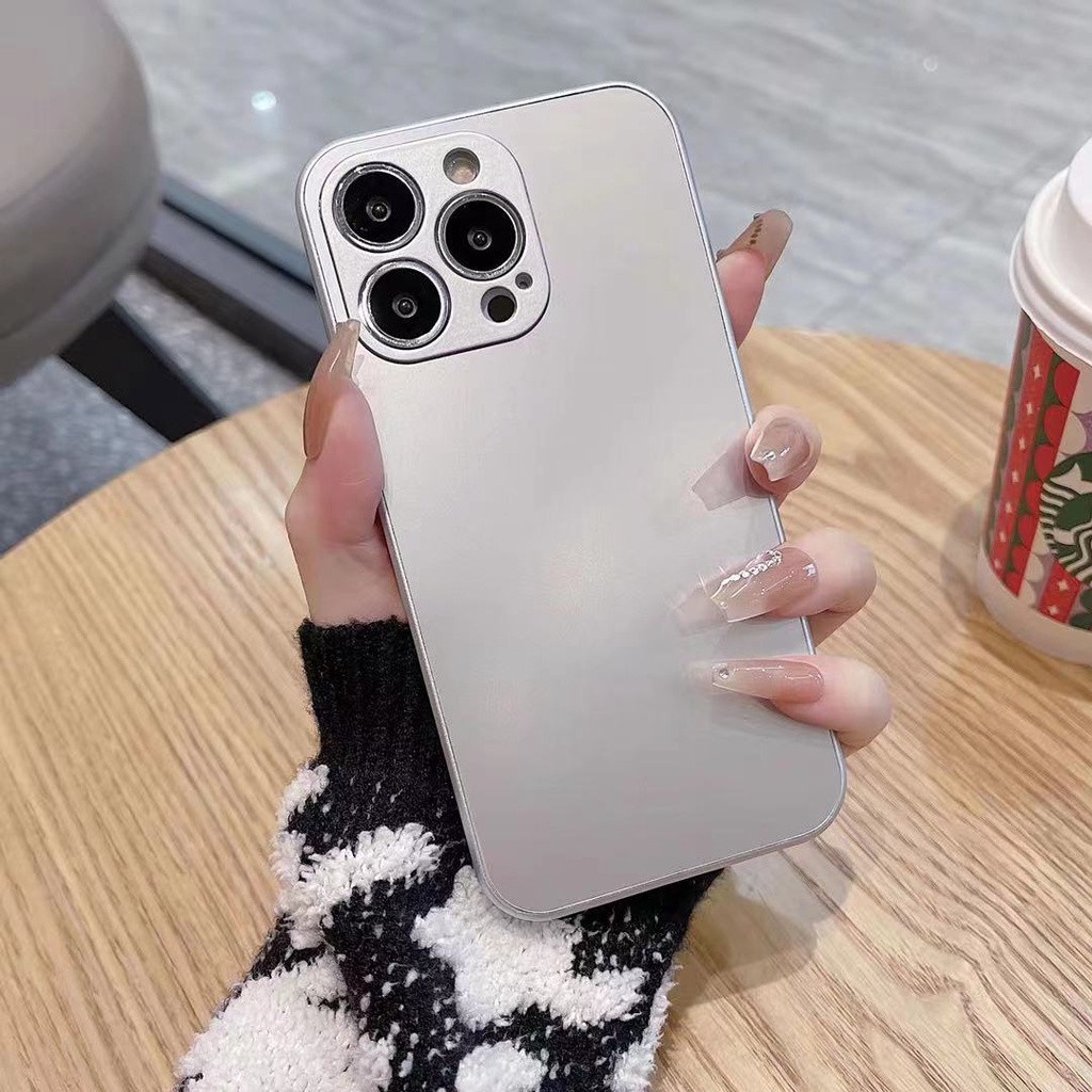 Ốp điện thoại mặt kính nhám AG nhiều màu tùy chọn cho IPhone 13 Pro Max 7P 8Plus X XR XS Max 11 12Pro MAX 12 11Pro Max