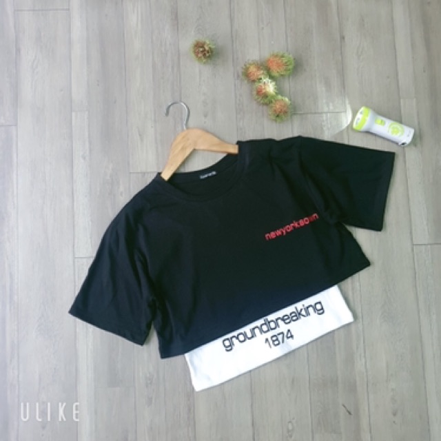 Sét 2 áo croptop (áo balo - áo cổ tròn)