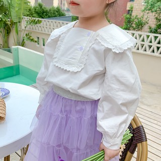 [A024] Áo sơ mi thô cổ bèo sz 80-130