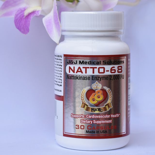Phòng Ngừa Đột Quỵ NATTO-68(Nattokinase  Enzyme 2,000 FU)