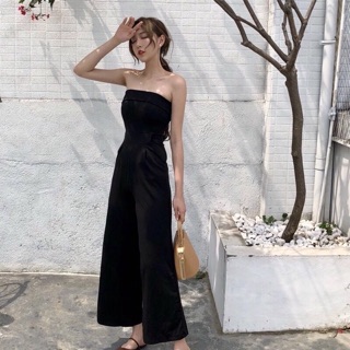 jumpsuits Cúp Ngực Quần Suông Dài