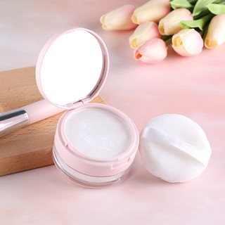 Hộp rỗng đựng phấn phủ 15g kèm gương trang điểm tiện dụng khi đi du lịch
