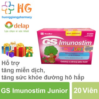 GS Imunostim Junior - Tăng cường sức khỏe đường hô hấp (Hộp 20 Viên)