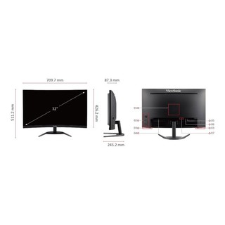 Màn hình ViewSonic VX3268-2KPC-MHD 32Inch