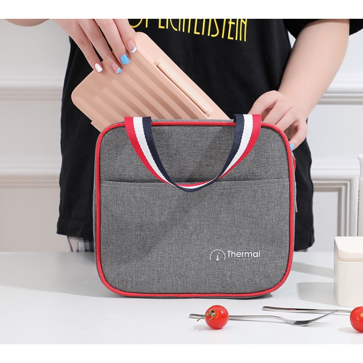 Túi đựng cơm văn phòng tiện dụng thời trang, túi đựng đồ đa năng, có lớp giữ nhiệt