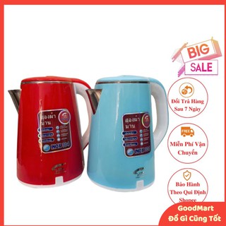 Ấm siêu tốc jiplai thái lan cao cấp 2.5l, ấm đun siêu tốc 2 lớp loại lớn - fastmart